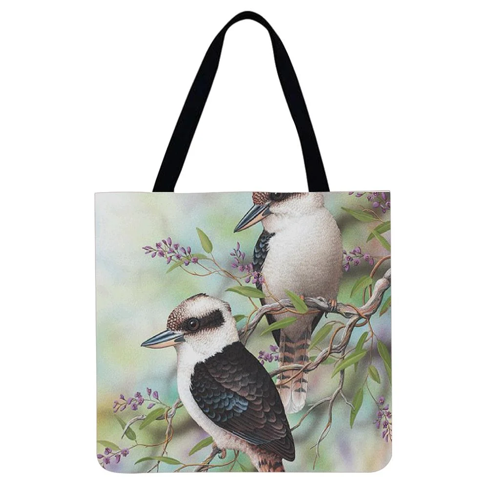 Linen Tote Bag -  Australian Kookaburra