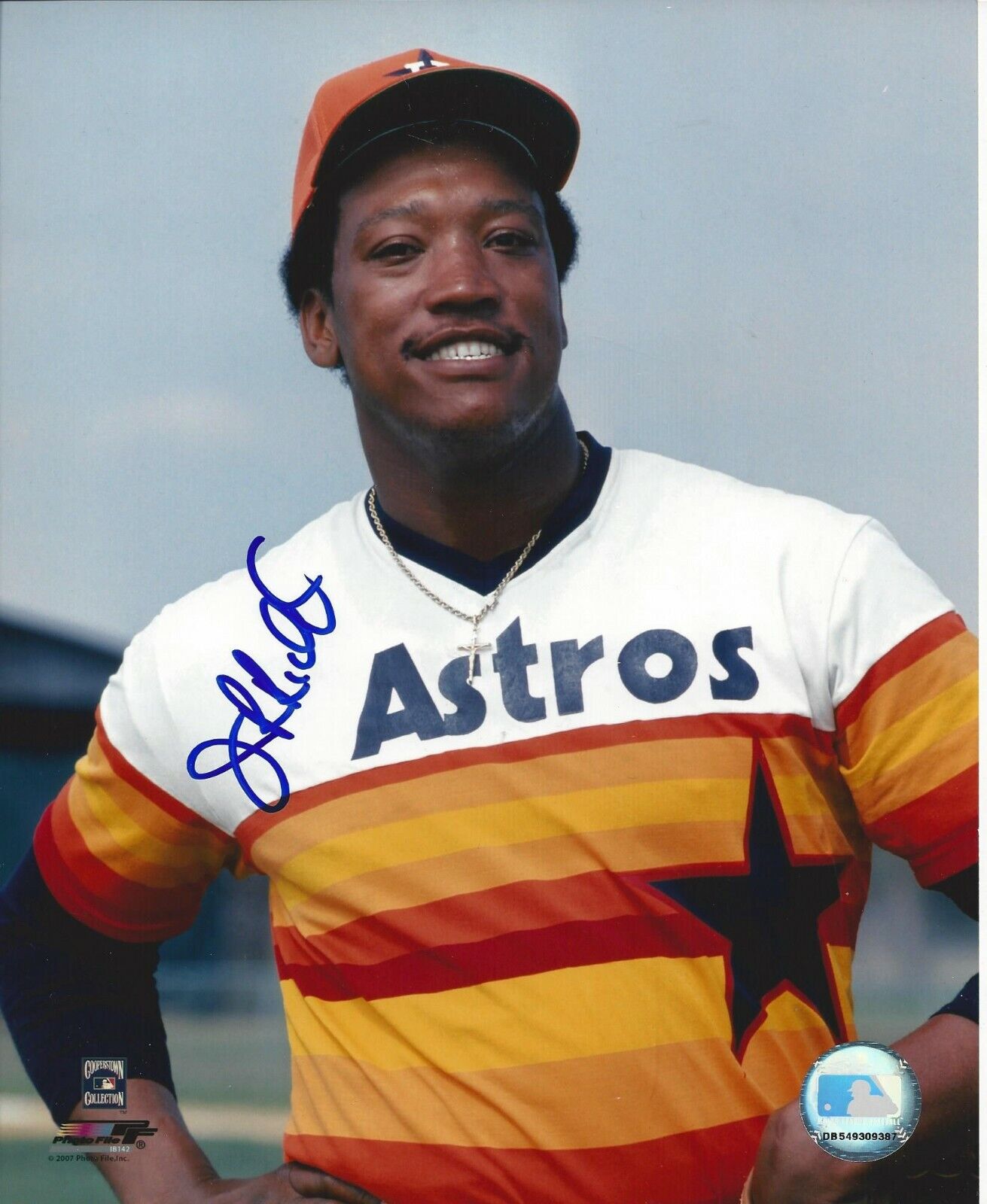 J R Richard Autographed 8x10 Houston Astros#2 Deceased