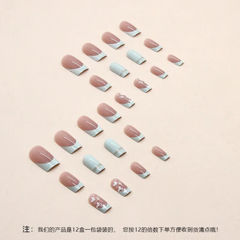 Churchf Churchf Valentine's Day Beautiful Nail Gold Foil Wearing A Long Nail Nail Patch