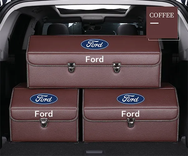 👉Car trunk leather storage box🔥Exclusive logo🔥