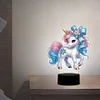 Unicorn Diamond Painting Night Light Diamond Art Lamp Home Decoration (B)