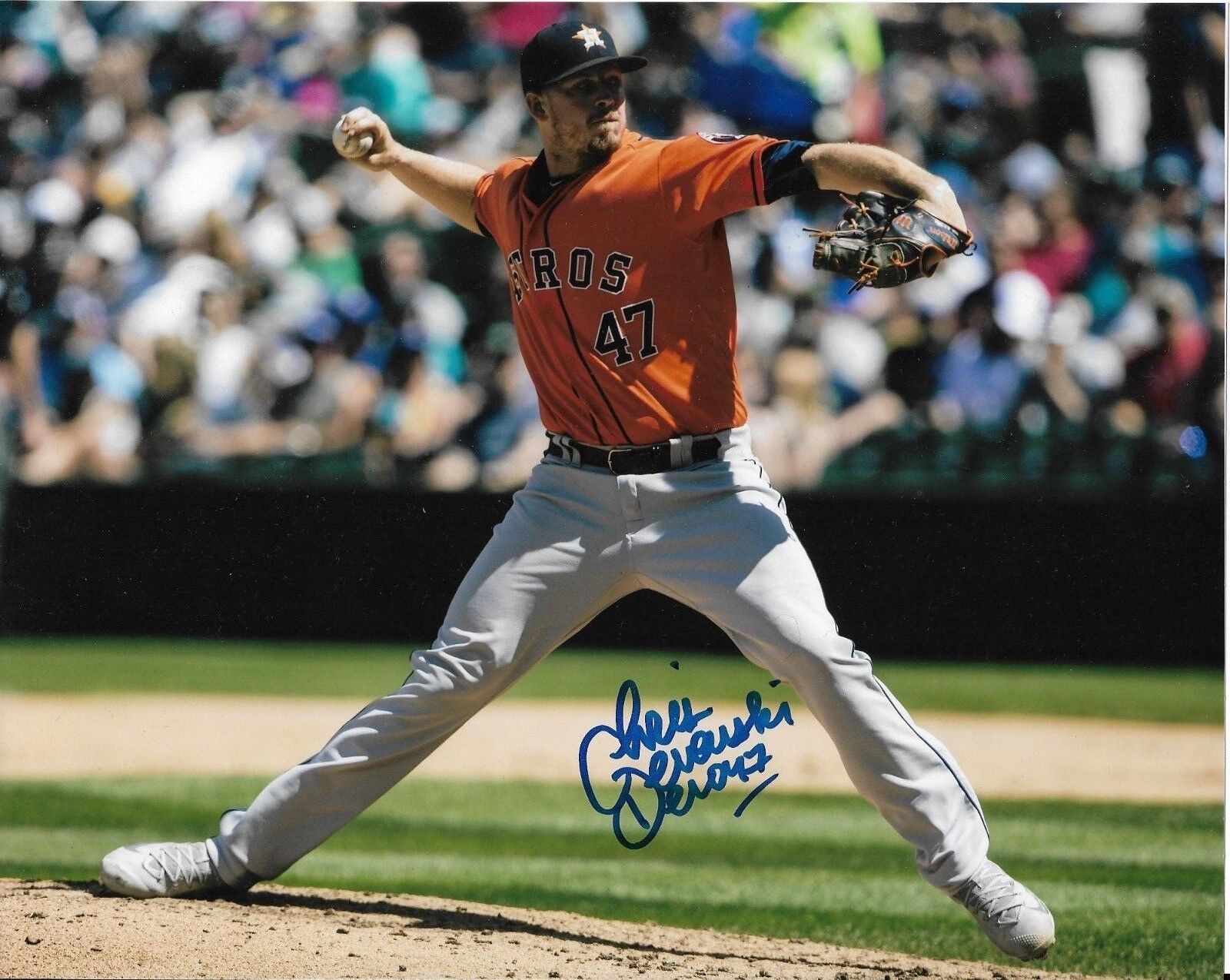 CHRIS DEVENSKI signed autographed WORLD SERIES HOUSTON ASTROS 8x10 Photo Poster painting w/ COA