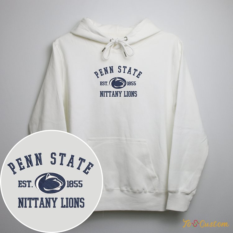 TOSCUSTOM™ Custom Penn State Nittany Lions Embroidered Sweatshirts NCAA Hoodies