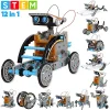 12-in-1 Education Solar Robot Toys -190 Pieces DIY Building Science Experiment Kit