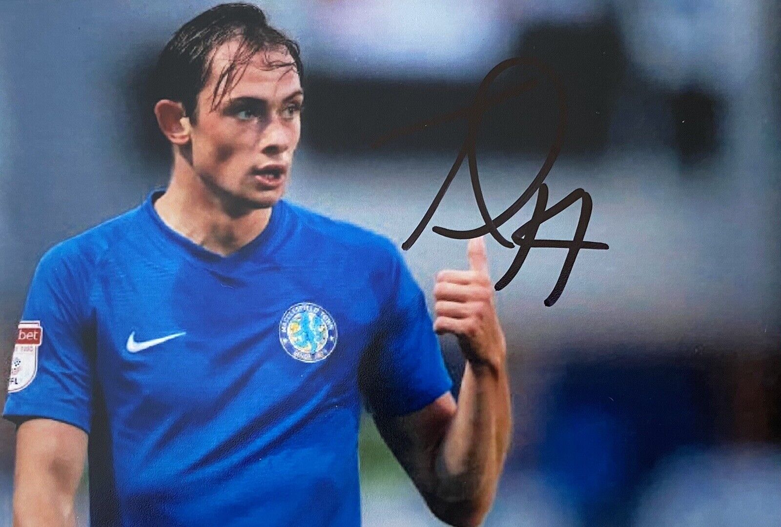 Theo Archibald Genuine Hand Signed Macclesfield Town 6X4 Photo Poster painting