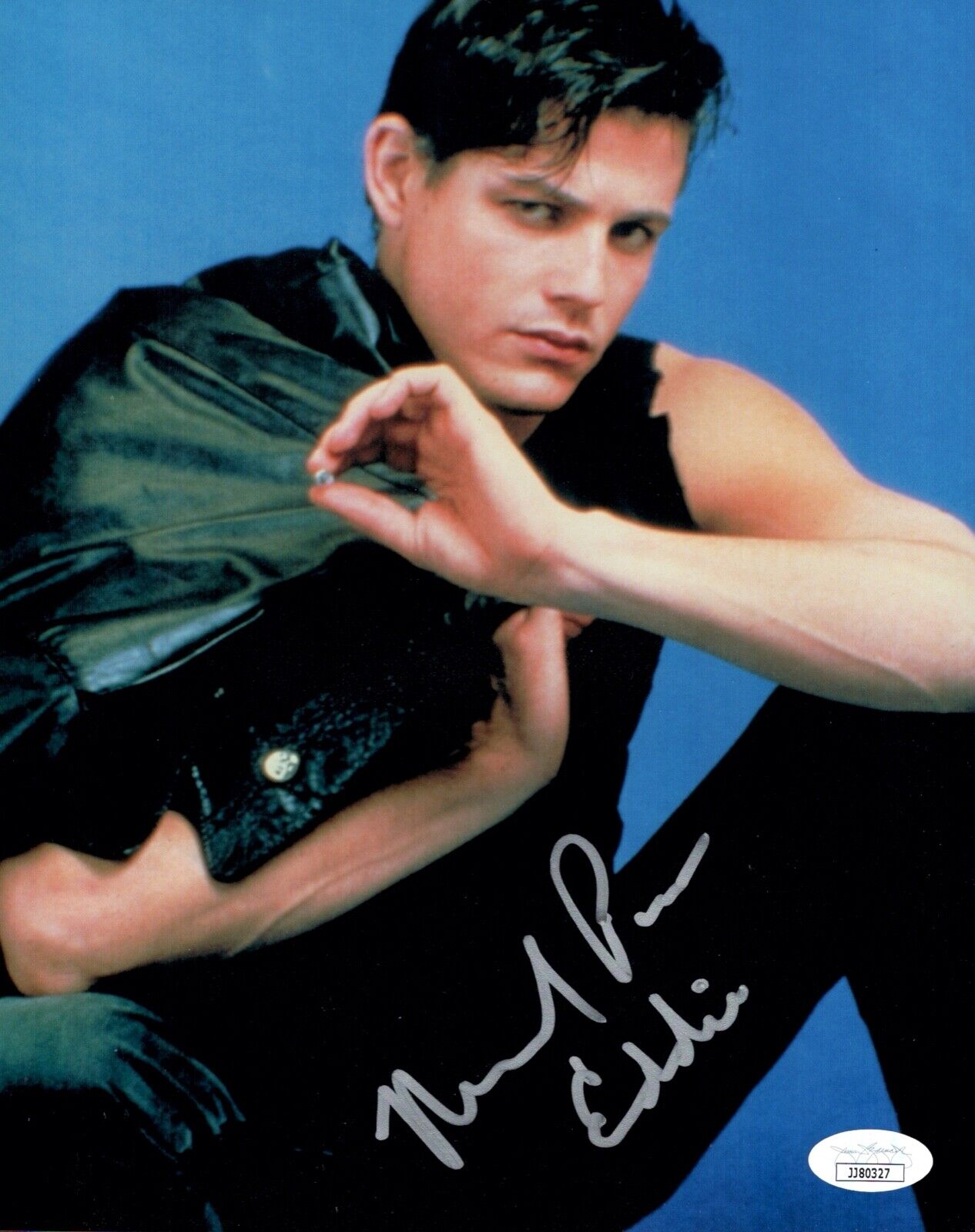 MICHAEL PARé Signed 8x10 EDDIE & THE CRUISERS Photo Poster painting PARE Autograph JSA COA Cert