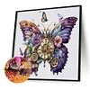 5D DIY Full Round Drill Diamond Painting Mechanical Butterfly Kit Decor 40x40cm