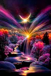 Luxury AB Velvet Diamond Painting Kit - Landscape
