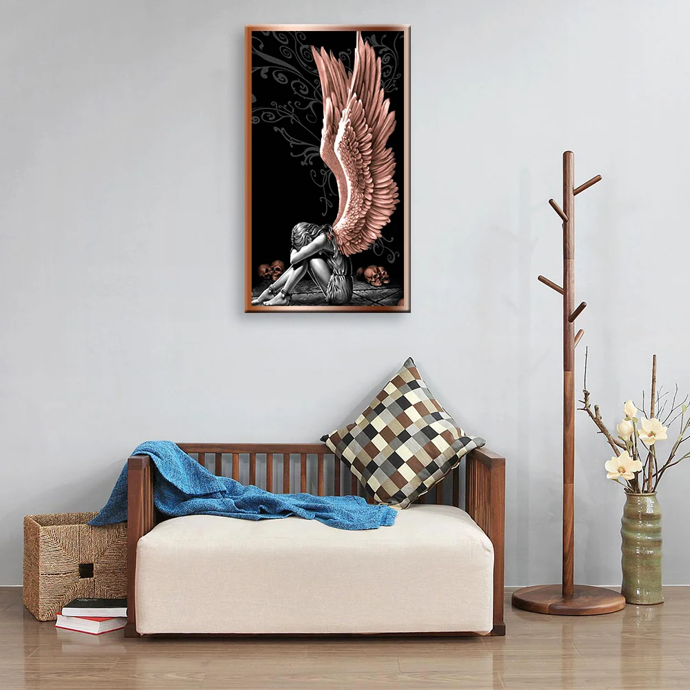 Diamond Painting - Full Round Drill - Angels and Demons(80*40cm)