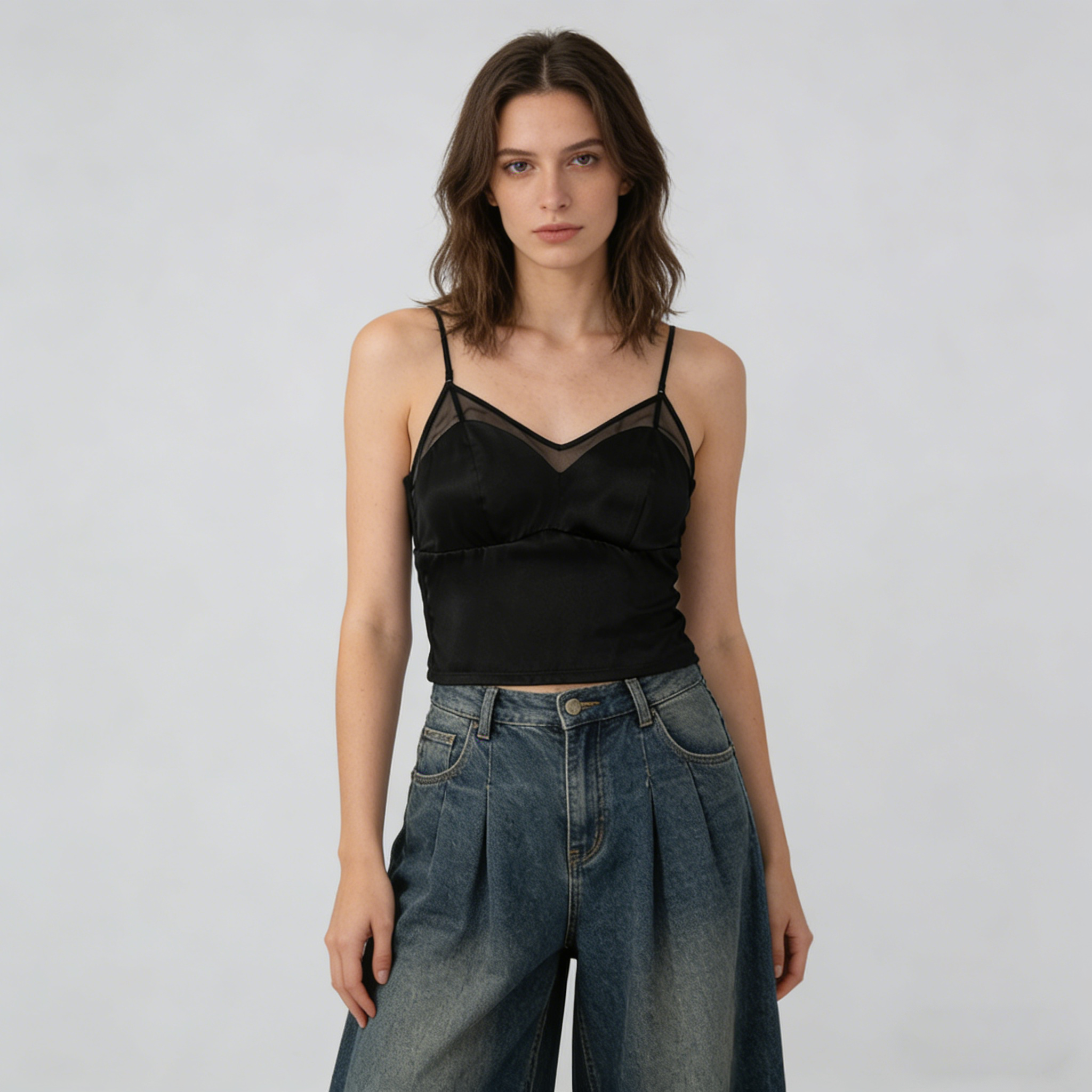 Silk Camisole Back Suspender Comfort REAL SILK LIFE