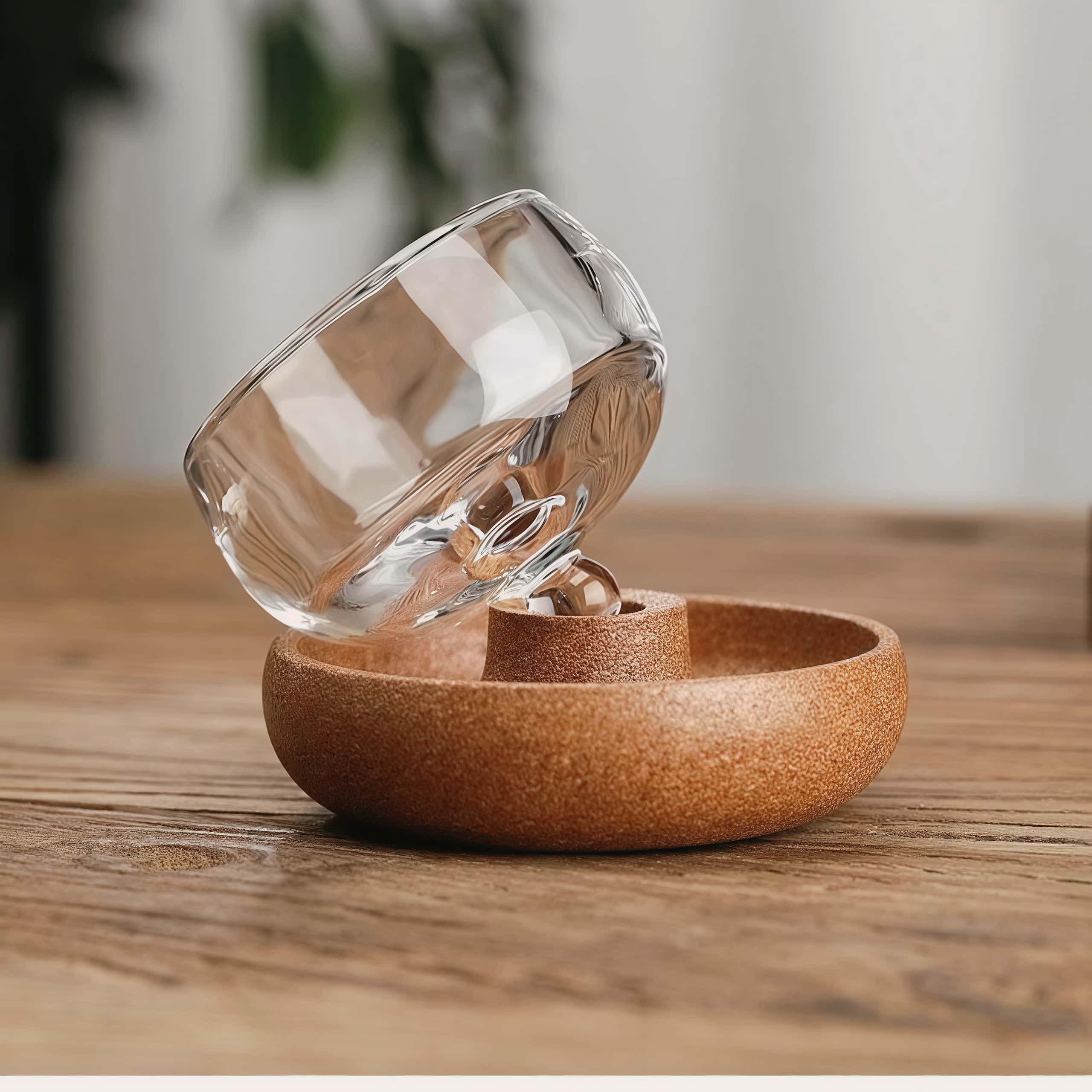 Fromtea  Rotating Crystal Cup-100% crystal material _Fromtea&reg; Official Store