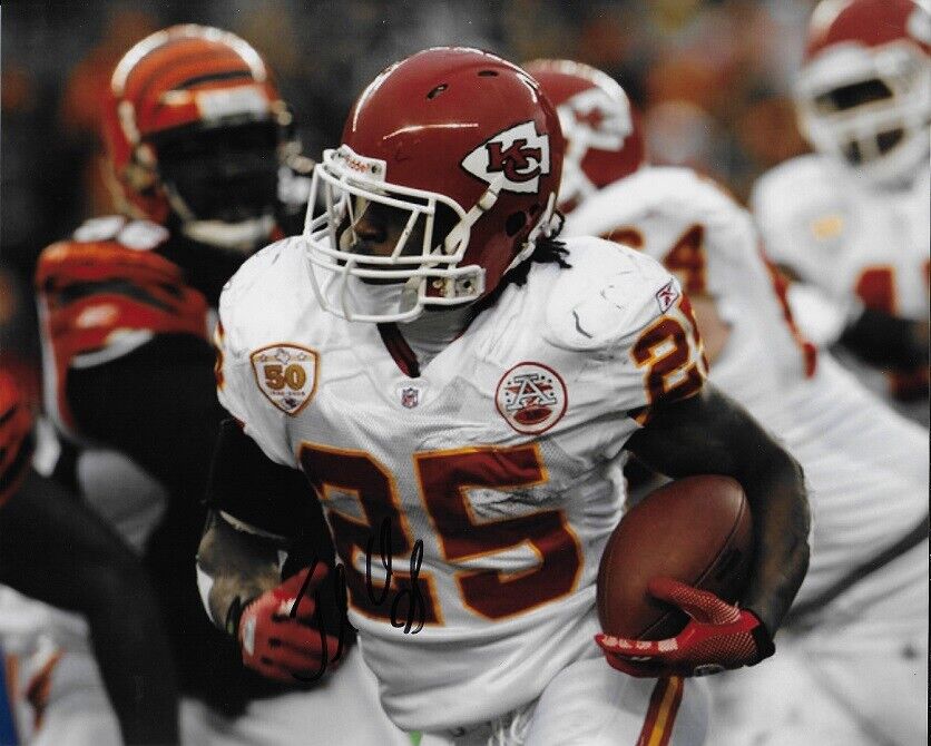 *JAMAAL CHARLES*SIGNED*AUTOGRAPHED*Photo Poster painting*KANSAS CITY*CHIEFS*FOOTBALL*COA*8 x 10