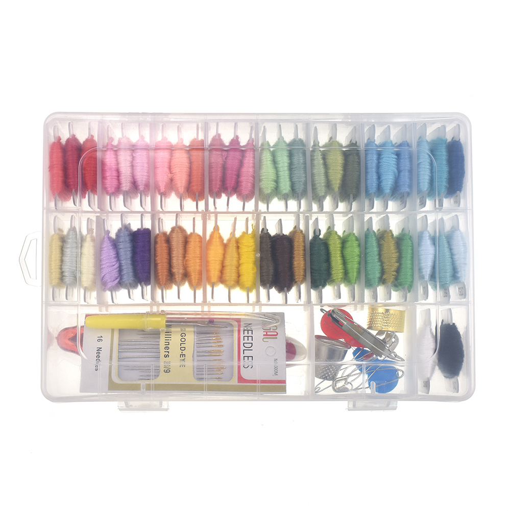 

50 Colors Cross Stitch Threads Embroidery Kit, 501 Original