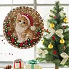 Xmas cat DIY Diamond Painting Kit 20cm for Adults