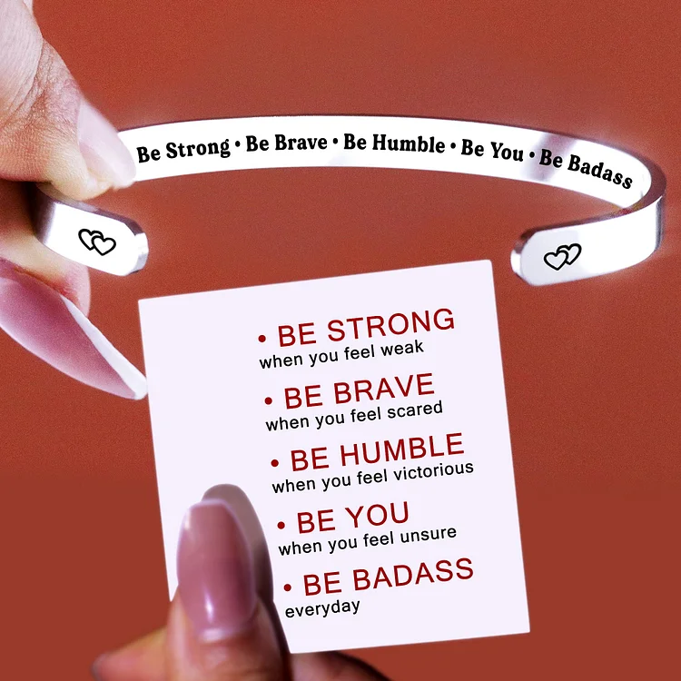 For Daughter - Be Strong, Be Brave, Be Humble, Be You Be BADASS Everyday Bracelet