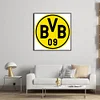 5D DIY Diamond Painting Kits Vollrundbohrer Dortmund Fu&szlig;ball Team Logo Mosaik