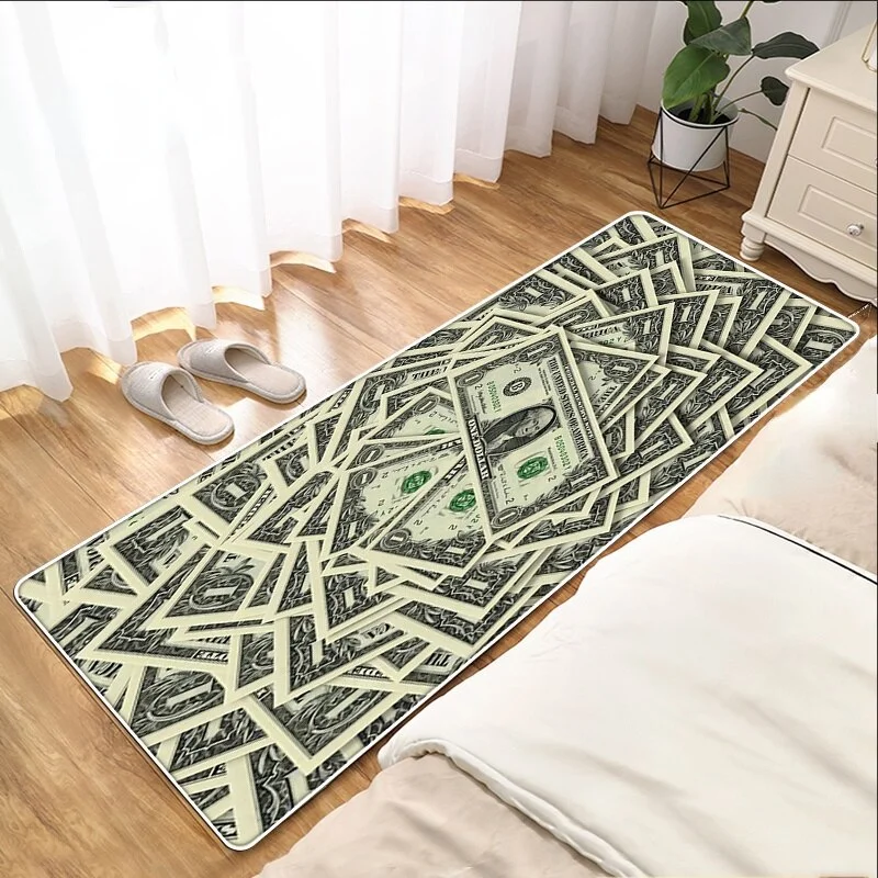 Athvotar Entrance Doormat Dollar Money Pattern Living Room Floor Rugs Home Decor Kitchen Absorbent Carpet Anti Slip Bathroom Mat 1127-0