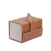 Leather Multi-Grid Glasses Box Hand-Folding Sunglasses Box Sun Glasses Box Jewelry Storage Box
