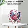 (US Only)2D Flat Print Acrylic Flower Chicken DIY 5D DIY Diamond Art Tabletop Decorations