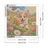 Diamond Painting -5D Full Round Drill Pembroke Welsh Corgi Puppy(40x40cm)