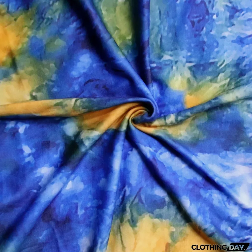 Summer Casual Plus Size Tie Dye Strap Loose Long Dress