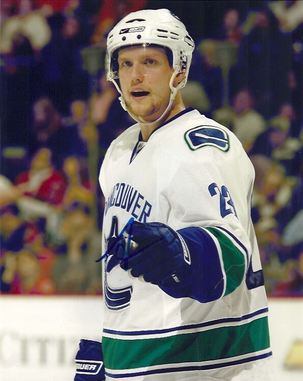 Vancouver Canucks Alexander Edler Autographed Signed 8x10 Photo Poster painting COA THREE