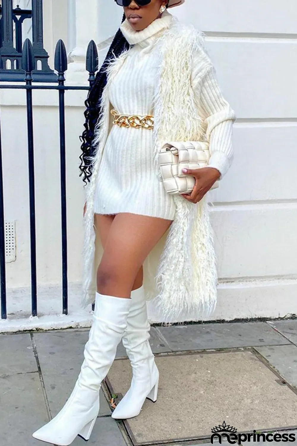 White Fashion Casual Patchwork Patchwork Cardigan Outerwear