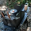 Outdoor Cassette Stove Windshield Camping IGT StorageFolding Thickened Desktop Stove Enclosure Windproof Ring
