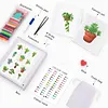12 pi&egrave;ces de plante en pot - 1 kit de peinture en diamant carr&eacute; &agrave; perceuse DIY 5D pour adultes d&eacute;butants d&eacute;coration int&eacute;rieure peintures diamants art 5,91x7,09 in