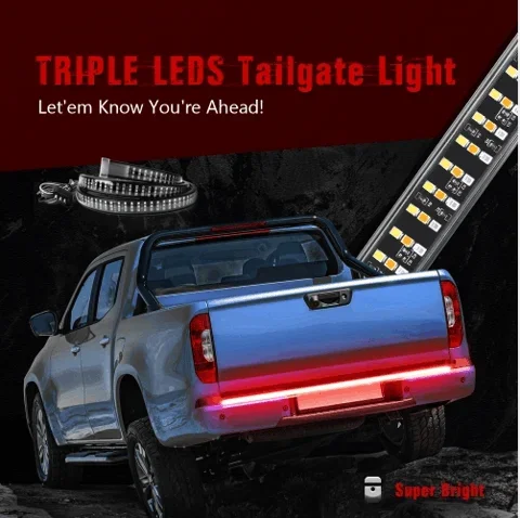 LED tailgate lights, turn signals and driving and reversing lights！
