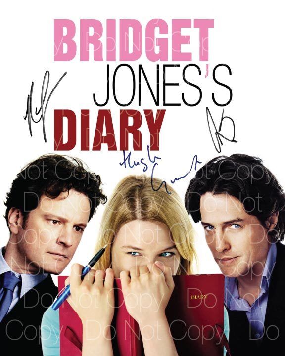 Bridget Jones Diary signed Photo Poster painting Zellweger 8X10 poster picture autograph RP 3