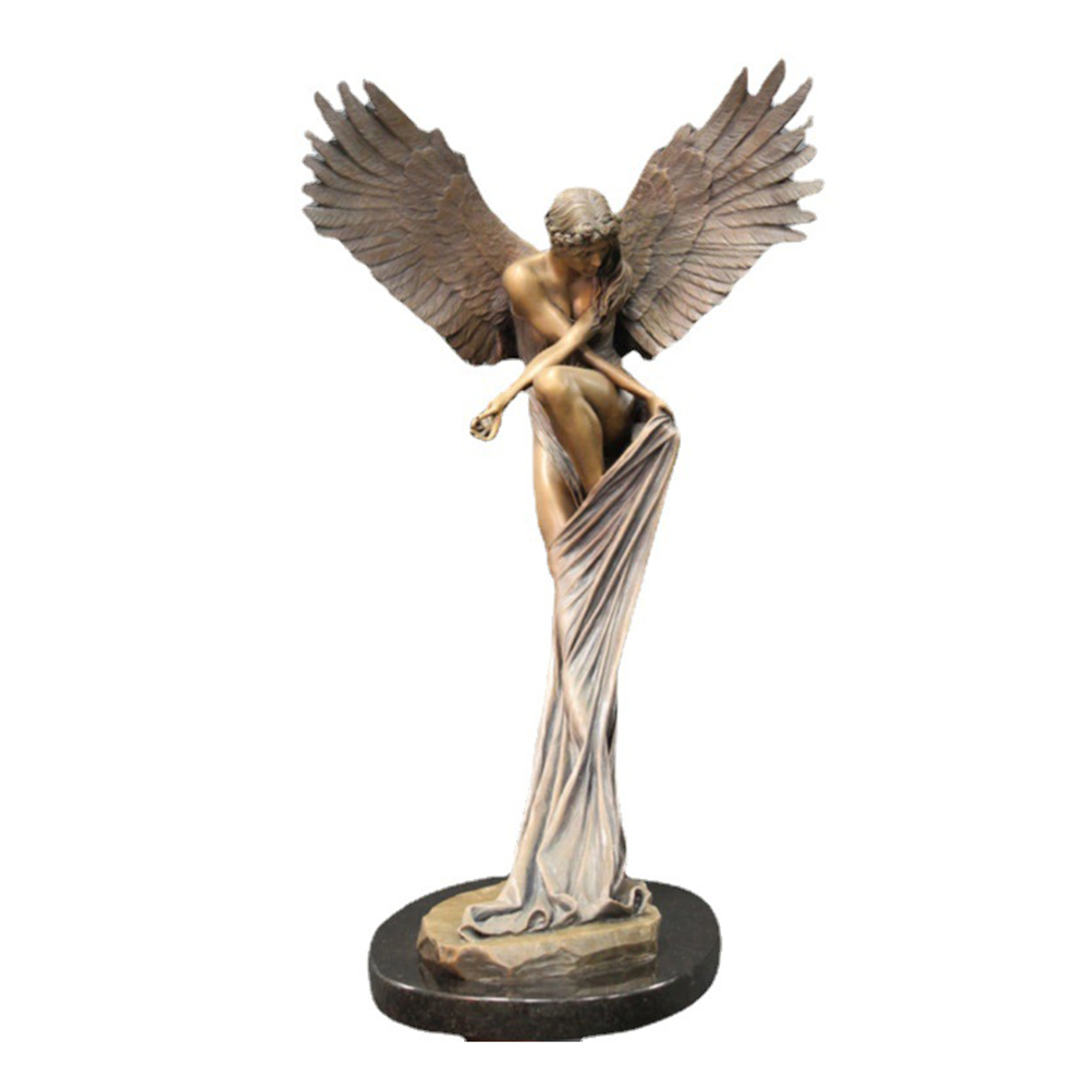 

Vintage Redemption Angel Wings Art Sculpture Outdoor Garden Resin Statue, 501 Original