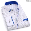 Men's Long-sleeved Contrasting Casual Fashion Shirt