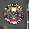 Tough Guy Skull - Round Metal Tin Signs(12*12Inch)