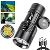 LED Dive Light Rechargeable Scuba Diving Flashlight Underwater Light for Diving