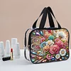 DIY Edelstein Blume Diamant Kunst Strass Make-up Tasche Transparent Aufbewahrungspack