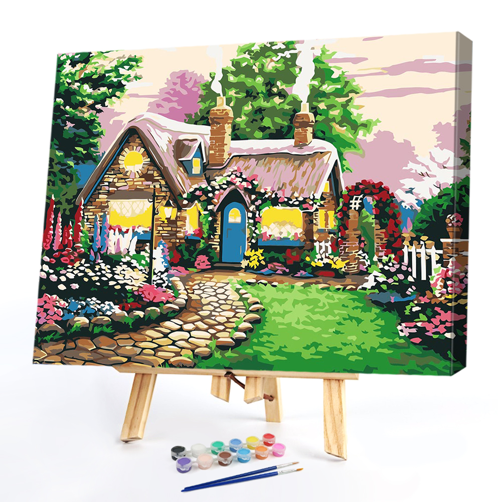 

40*50CM Paint By Numbers-Cottage, 501 Original