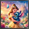 Stitch Princess Disney-11CT Stamped Cross Stitch 40*40cm tapestrymarket