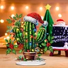 Cactus acrylique - ornement d&rsquo;artisanat de bricolage 5d