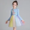 Kid Baby Girls Unicorn Party Rainbow Fancy Flower Dress