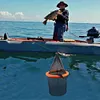 Floating Fishing Bait Basket Mesh Collapsible Fish Keeper Live Fish Net Cage