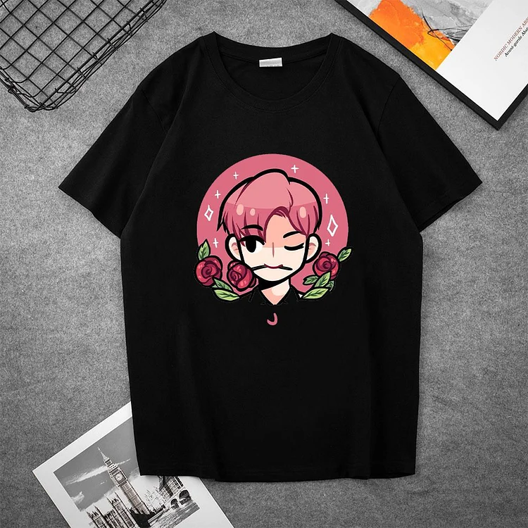 방탄소년단 Cute Cartoon Member T-shirt