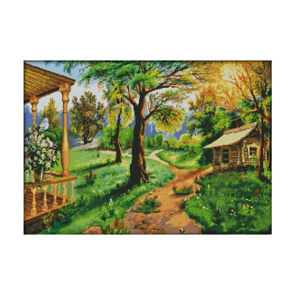 

Idyllic Scenery - 14CT Stamped Cross Stitch - 58*43cm, 501 Original