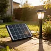6W 5V Mini Solar Panel with 5M Cable Polycrystalline Solar Power Bank High Efficiency for Hiking Camping Travel Car Fishing Picnics Use