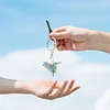Diamond Painting-DIY 4pcs Hummingbird Keychain