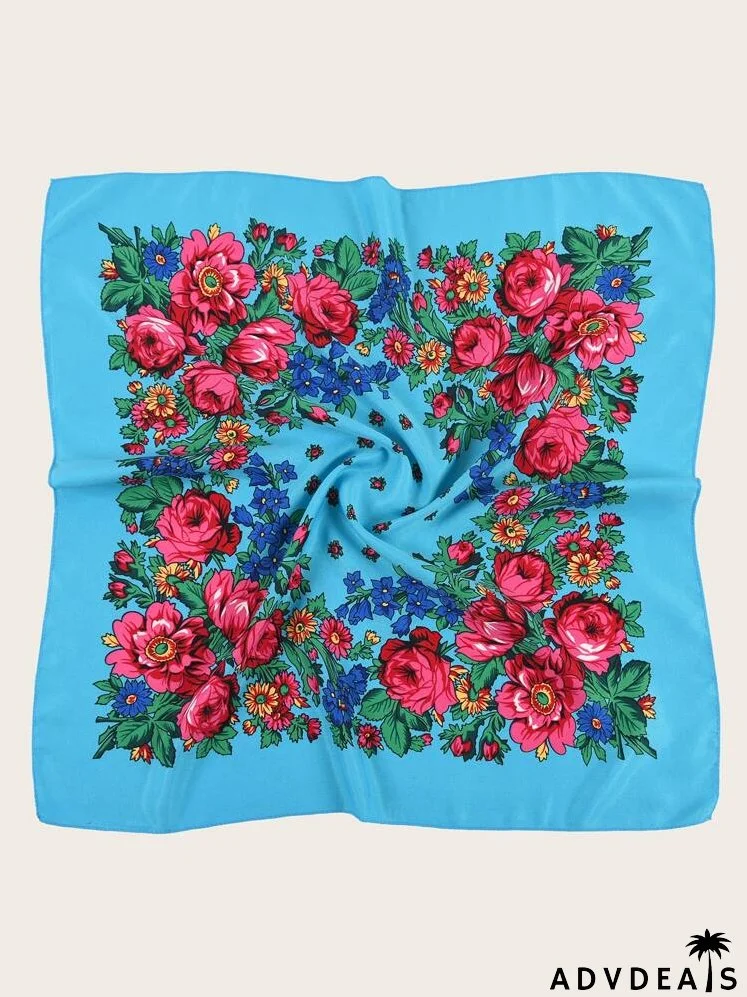 Flower Print Bandana