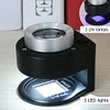 30X Optical Glass Lens 6LED Full Metal Folding Linen Tester Loupe Magnifier