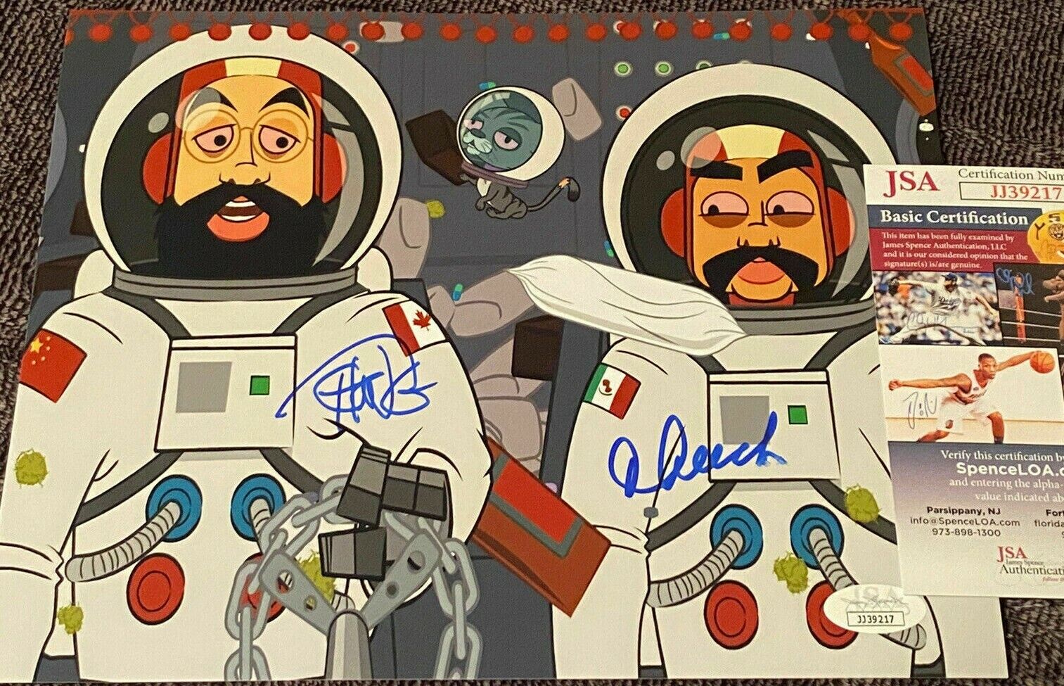 CHEECH AND CHONG HAND SIGNED UP IN SMOKE AUTOGRAPH 8X10 Photo Poster painting JSA COA