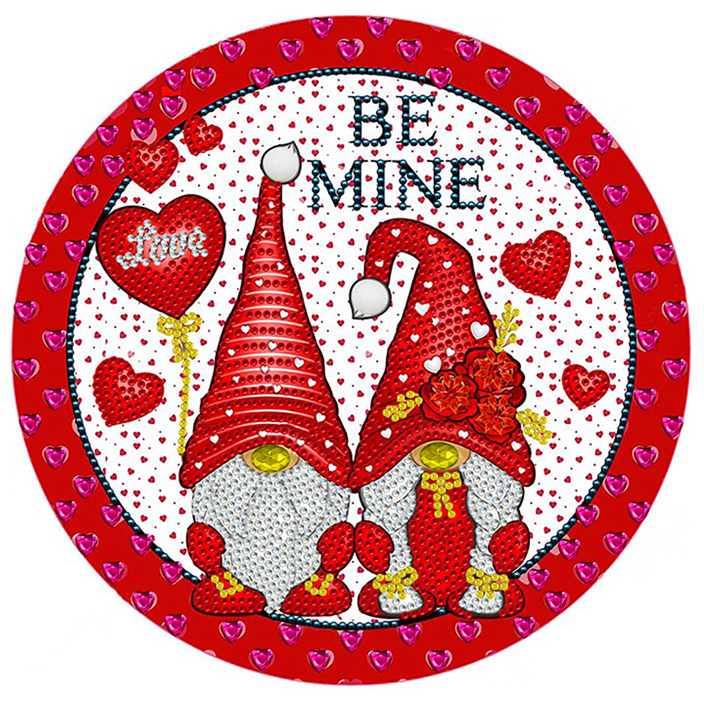 

Gnome-Valentine - Special Shaped Diamond Painting - 30*30CM, 501 Original