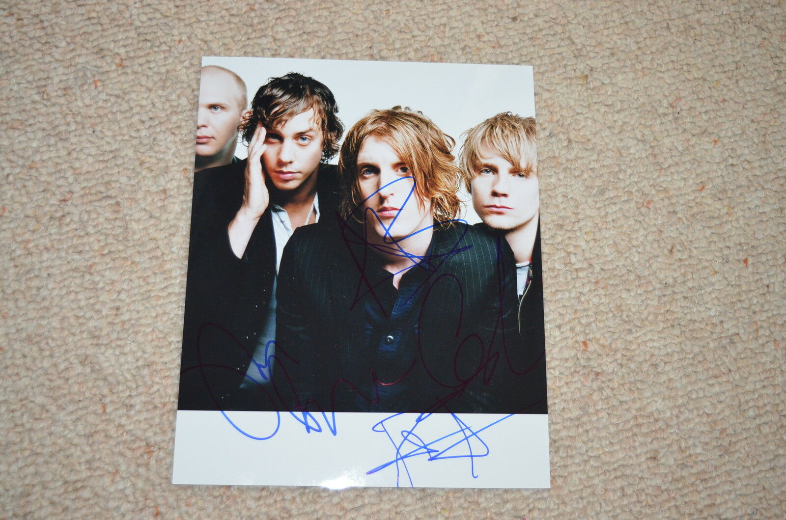 RAZORLIGHT signed autograph In Person 8x10 (20x25 cm) FULL BAND Johnny Borrell